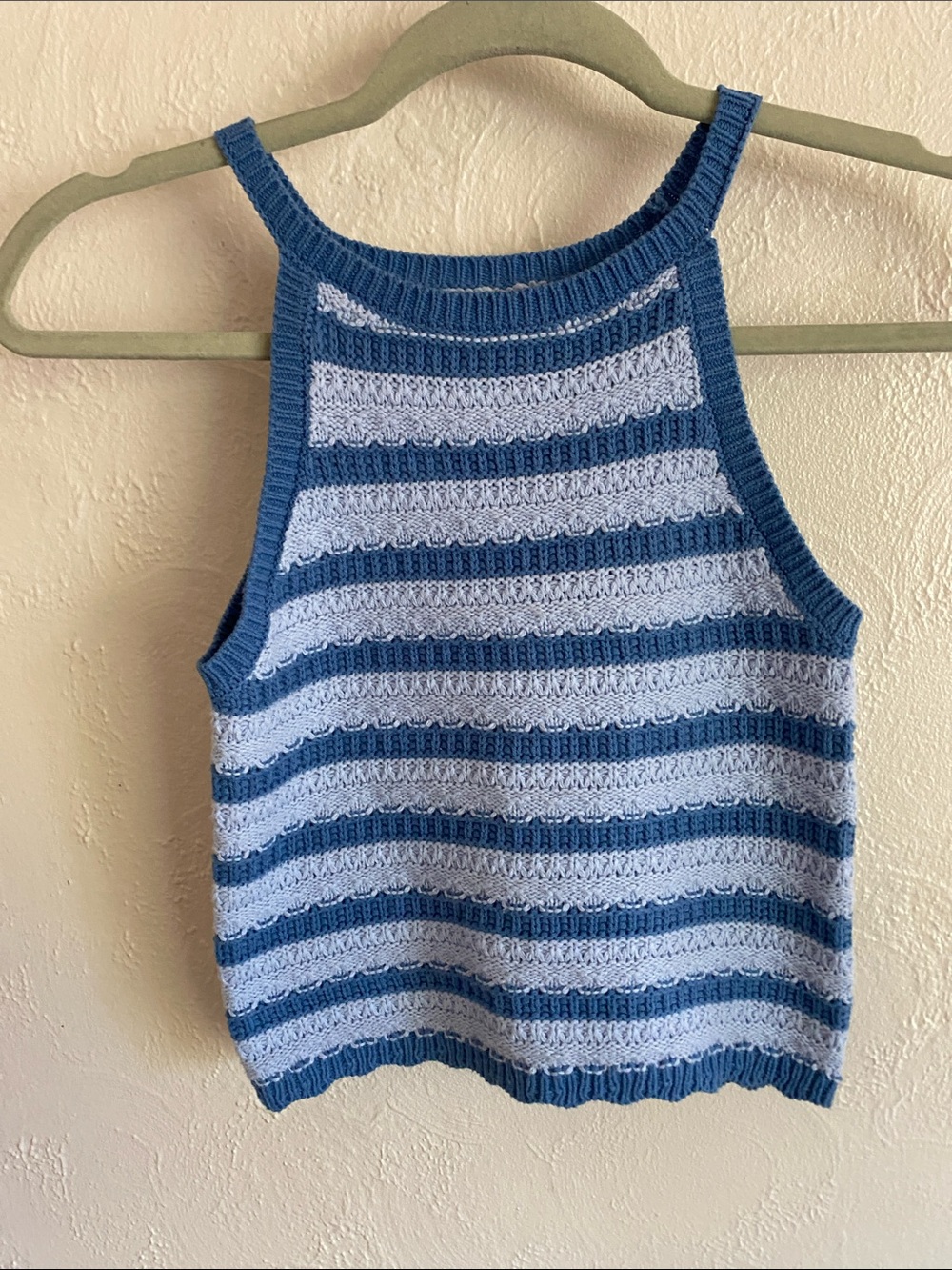 art class Blue Striped Knit Tank
